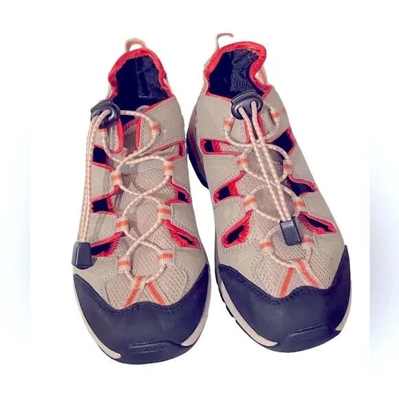 Women’s New Propet Piper beige / coral athleisure breathable tennis shoes size 7 - Picture 3 of 9